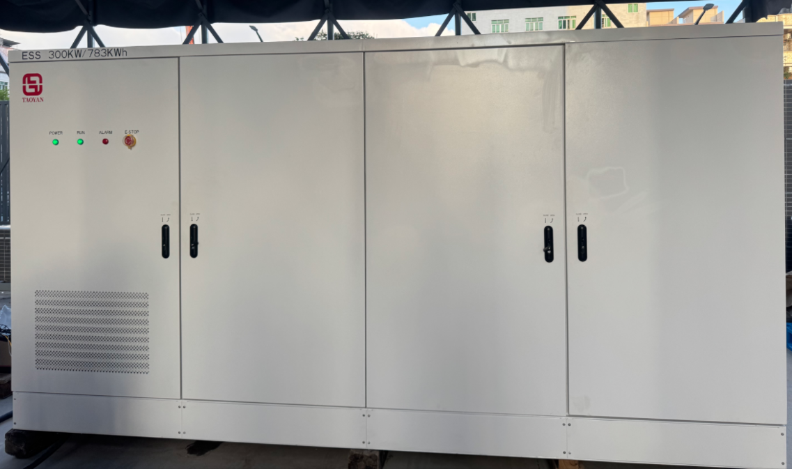 Grid-Forming Battery Storage Explained: How VSG Control Keeps Weak Grids Stable TAOYAN ESS outdoor cabinet on a project site